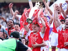 Arsenal lift Premier League trophy as Tottenham survive relegation Arsenal