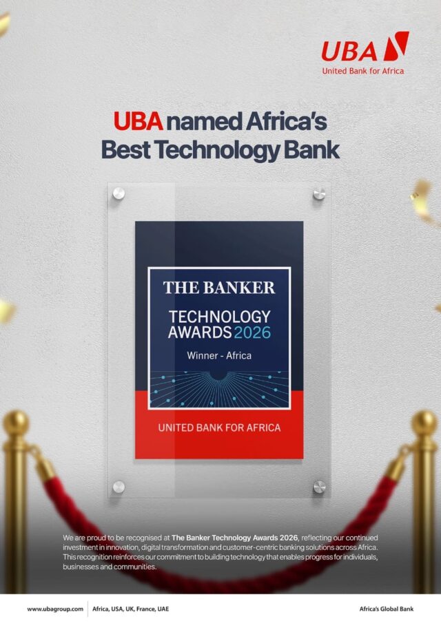 UBA wins 2026 Banker Technology Award, unveils upgraded mobile app UBA