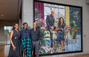 PHOTOS: Obama unveils new portrait by Nigerian-born artist Akunyili in US Portrait