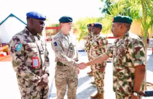 British defence dep chief arrives Maiduguri for security talks
