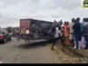 Two trucks, car crash on Lagos expressway