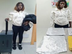 NDLEA intercepts China-bound businesswoman with cocaine at Lagos airport Businesswoman