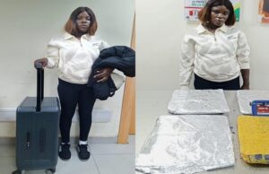 NDLEA intercepts China-bound businesswoman with cocaine at Lagos airport Businesswoman