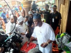 Ekiti election: PDP candidate Oluyede votes in Ikere Oluyede