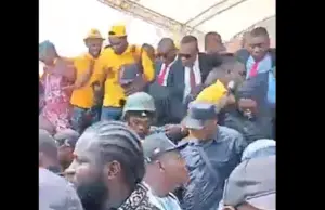 Adeleke, others escape unhurt as podium collapses at political rally