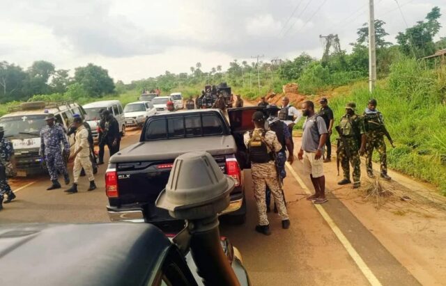 Villa under tight security amid protest