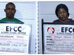 EFCC arraigns couple over N1.09bn contract fraud