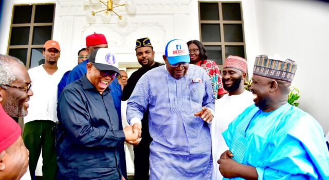 NDC leaders resolve party dispute as Obi, Dickson hold closed-door meeting in Abuja NDC