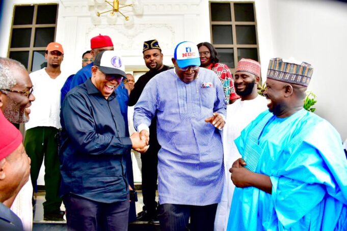 NDC leaders resolve party dispute as Obi, Dickson hold closed-door meeting in Abuja NDC