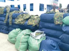 Police intercept military camouflage consignment in Lagos