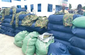 Police intercept military camouflage consignment in Lagos