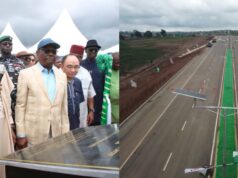 At last, Tinubu inaugurates Abuja road, relocates Apo mechanics, traders Tinubu