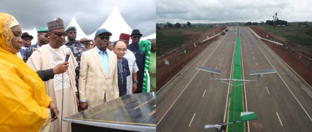At last, Tinubu inaugurates Abuja road, relocates Apo mechanics, traders Tinubu
