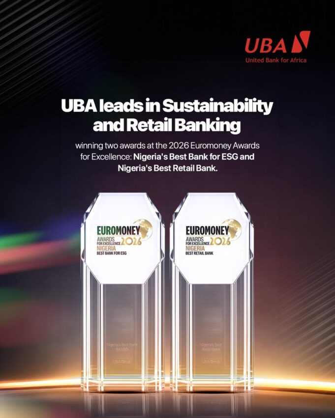 UBA named Nigeria's Best ESG, retail bank at Euromoney Awards ESG