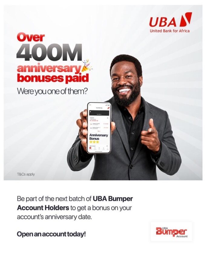 UBA rewards customers with over N400m anniversary bonuses UBA
