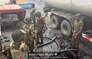 Army destroys illegal bunkering site in Lagos, nabs 6 suspects Bunkering site