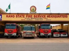 Kano fire service rescues worker trapped in collapsed fence wall
