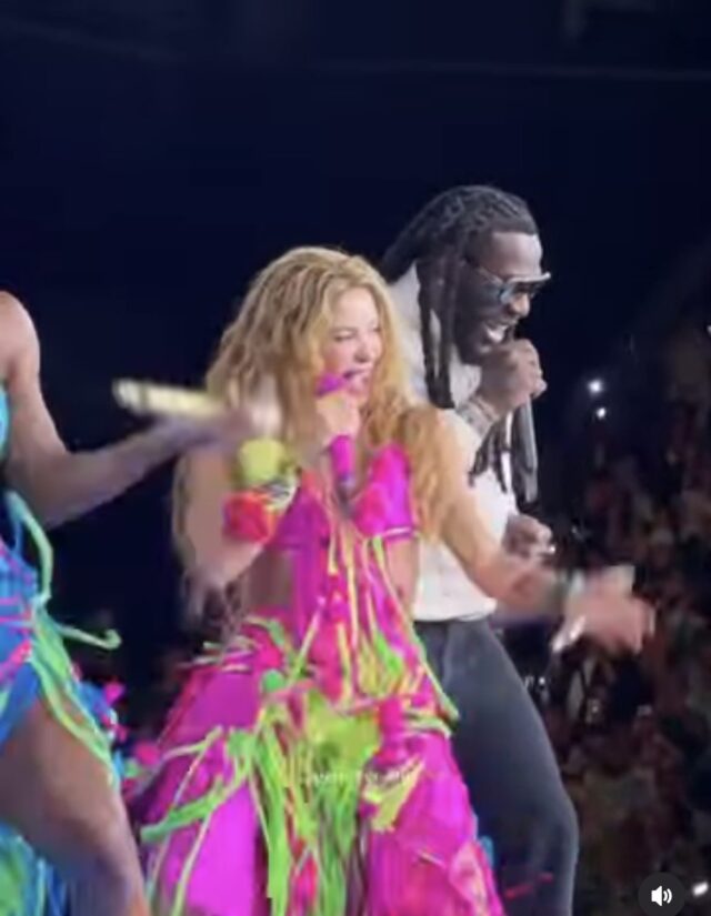 Burna Boy, Shakira perform at Barclays Center show in New York Burna Boy