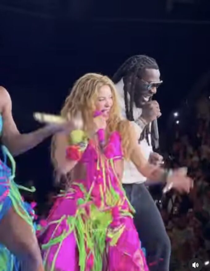 Burna Boy, Shakira perform at Barclays Center show in New York Burna Boy