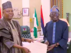 Tinubu presents Shettima with 2027 running mate certificate