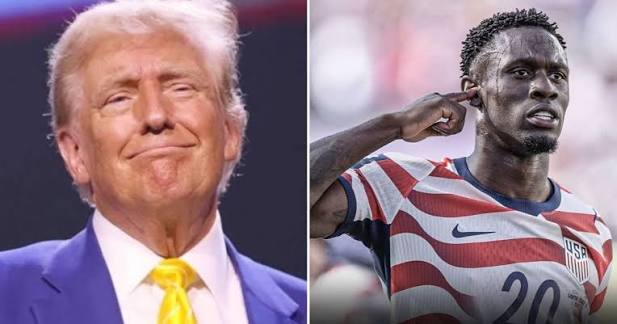 Trump and Folarin Balogun Trump