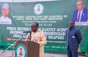 FG reaffirms commitment to security, destroys 2,819 illegal arms in Abuja