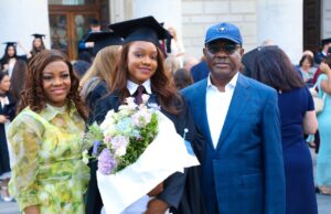 Wike’s daughter bags law degree from UK varsity Wike