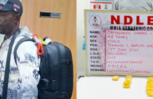 Okada rider excretes 100 wraps of meth after arrest at Lagos airport Okada rider
