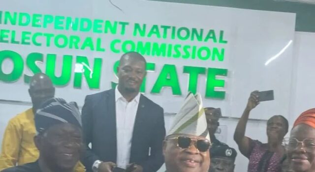 Osun guber: Adeleke, deputy receive INEC certificate of return Adeleke