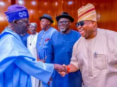 Tinubu hosts Adeleke at Aso Rock