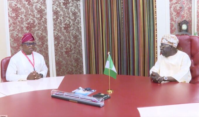 Oyebamiji visits Tinubu in Abuja Oyebamiji