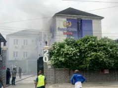 Fire damages Lagos hotel