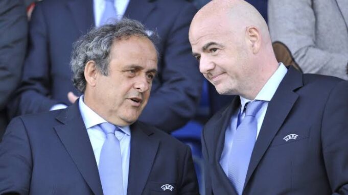 Platini and Infantino Platini