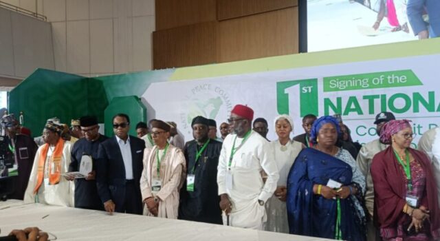 2027: Presidential, NASS, guber candidates sign peace accord as campaign begins today Peace accord