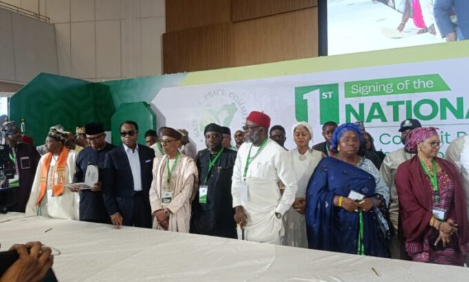 Peace accord signing Peace accord