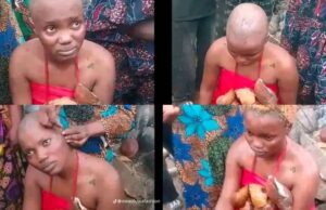 Ibadan TikToker performs rites after recording Oloolu masquerade procession