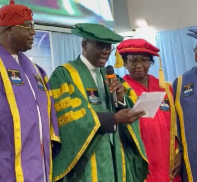 Sanwo-Olu at LASU convocation Sanwo-Olu