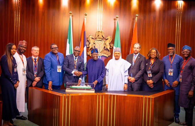 Tinubu and NLNG officials NLNG