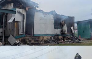 Properties destroyed as fire guts Customs office in Lagos Customs