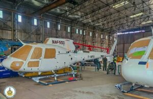 NAF strengthens airpower with five new helicopters