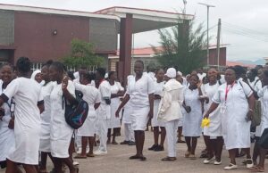 Nursing students protest rape, stealing by hoodlums in hostel attack