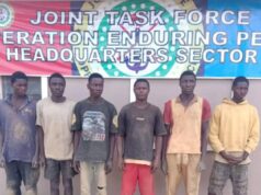 Troops arrest six illegal miners in Plateau