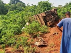 Six die as truck, commercial vehicle collide in Kogi