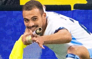 Abu Farchi scores first Israel goal, sent off after celebration