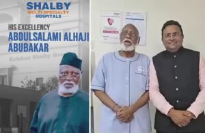 Indian hospital features ex-Nigerian President Abdulsalami after knee replacement