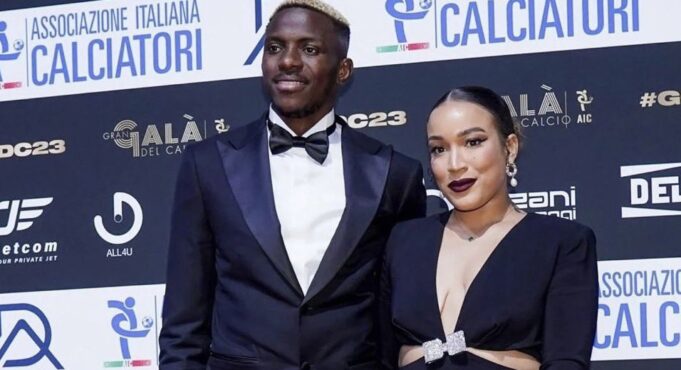 Osimhen and girlfriend Osimhen