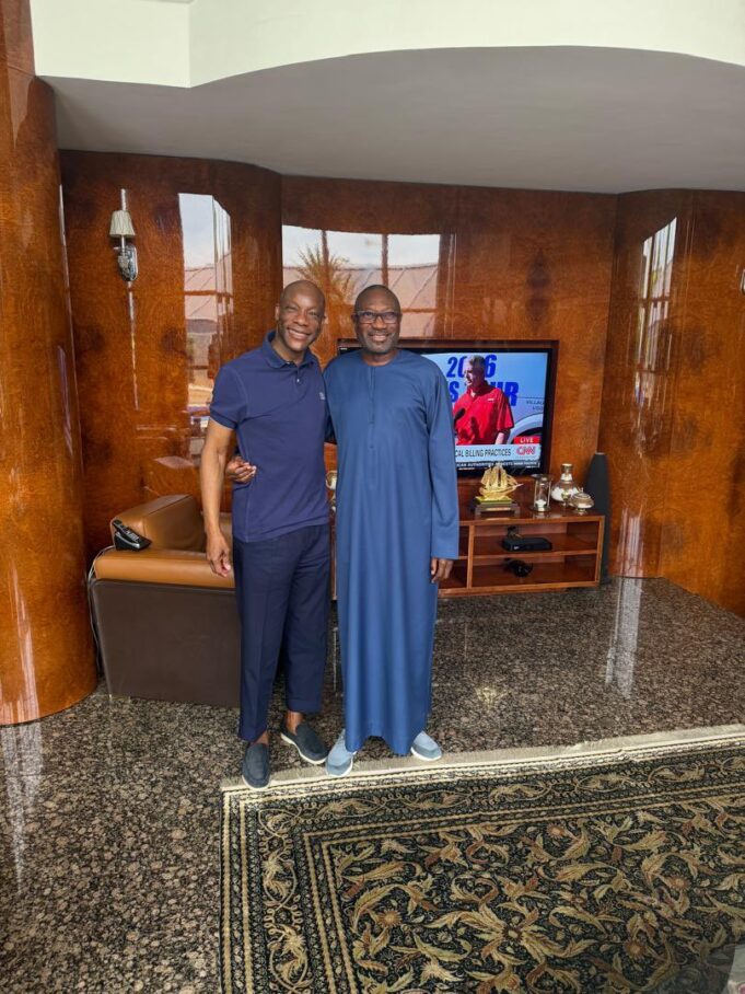 Femi Otedola and Segun Agbaje Otedola