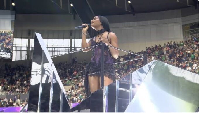 Ayra Starr at NFL show Ayra Starr