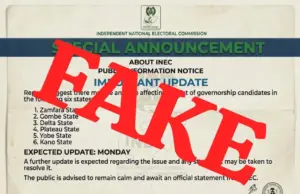 INEC debunks fake governorship candidates’ list in six states