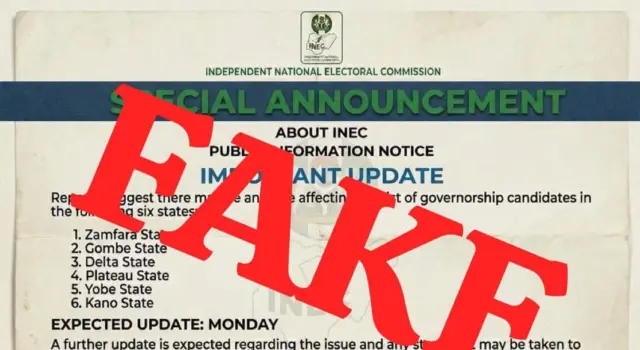 INEC debunks fake governorship candidates’ list in six states